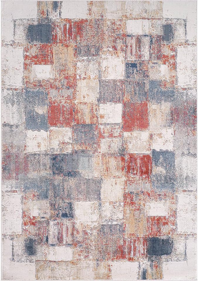 Beverly Rug Living Room Rug 6x9 Modern Luxury Ultra Soft Vintage Indoor Area Rugs for Kitchen Dining Room Stain Resistant Non Shedding Indoor Carpet Alfombras para Salas Modernas (6 x 9 Multi)