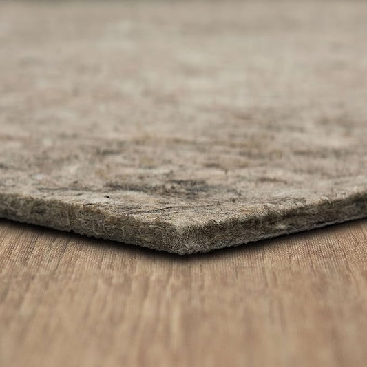 Mohawk Home 6' x 9' Non Slip Grip Rug Pad 1/2" Thick Dual Surface Felt Cushion + Rubber Gripper - Safe for All Floors