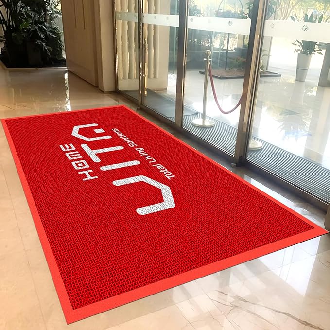 YDBDoormat Custom Personalized Commercial Doormat with Any Logo Entryway Floor Mat Welcome Area Rug for Business Indoor/Outdoor Non-Slip Entrance Carpet Durable Wear Resistance