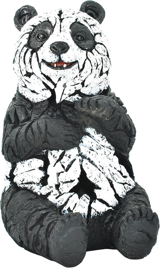 Natural Design Architecture Lifestyle N Adam & Friends Home Decor Stone Resin Wilderness Statue Sculpture | 1-Piece | Sitting Panda