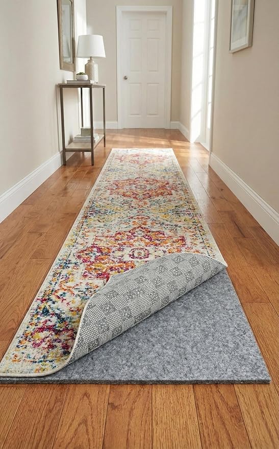 Rugs.com - 2' x 4' Runner Everyday Performance Rug Pad 1/4" Thick Felt & Non-Slip Backing Perfect for Any Flooring Surface
