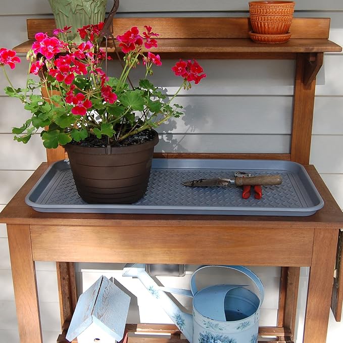 Multi-Purpose Tray in Decorator Colors - 30” L x 15” W x 1.20” H (Saddle Brown Set of 2)