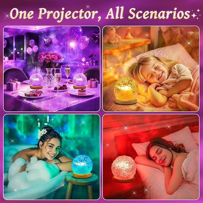 Ambient Lighting, 216 Modes Mood Lighting, 3-in-1 Sunset Lamp & Ocean Lamp & Northern Lights Projector with Remote, Teen Valentines Gifts for Teen Girls,Room Lights for Bedroom,Gifts for Teenage Girls