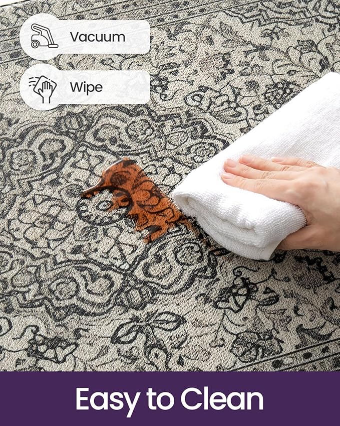 DEXI Kitchen Mats for Floor Cushioned, 23x59 Extra Large Long Runner Rug Non Slip, Waterproof Soft Comfort Standing Padded Anti Fatigue Decorative, Brown Grey