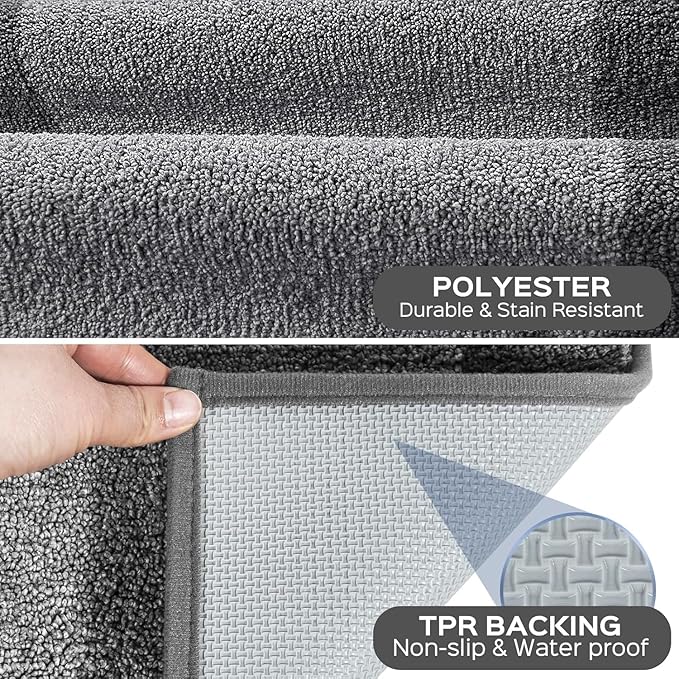 Machine Washable Kitchen Rug 32" x 72", Non Slip Indoor Door Rug, Absorbent Entrance Runner Rug for Bedroom, Hallway, Bathroom, Floor (Roll Packing)