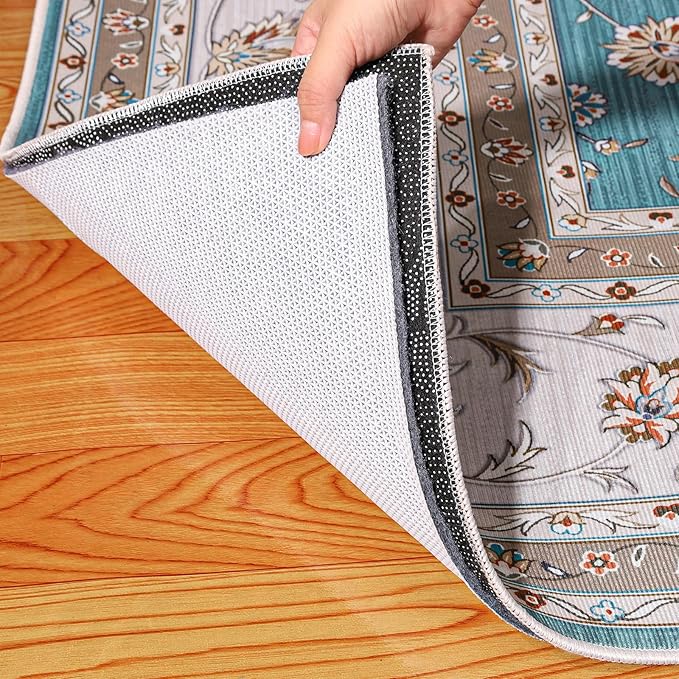 Waterproof Rug Pad, Thick 5x7 ft Under Area Rug Carpet Pad, Non Slip Felt Rug Pads for Hardwood Floors, Keep Carpets in Place Soft and Prevent Rug from Wrinkling or Buckling
