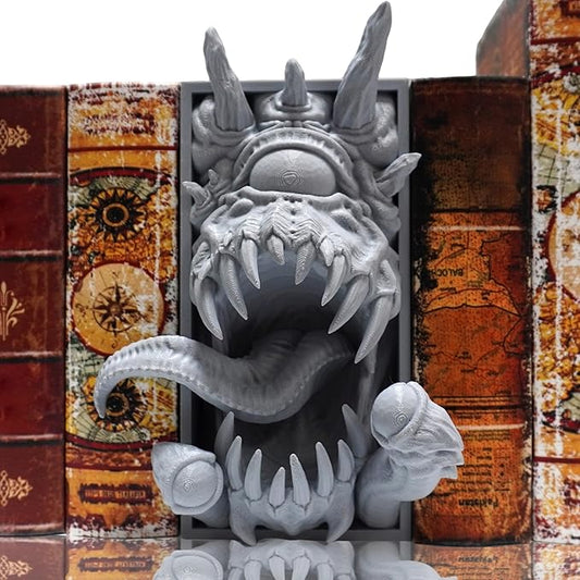 Cthulhu 3D Printing Decorative bookend Lightweight Durable Bookcase Accessories for Friends Fashion bookend Book Lovers Ideal for Home Decoration (Grey)