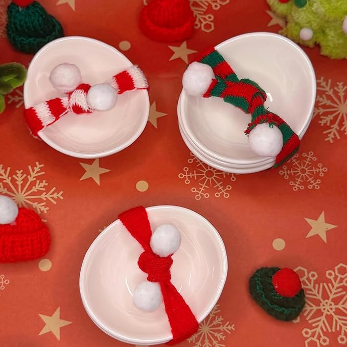 Soy Sauce Dish - Dipping Bowls Set, White Porcelain Dipping Bowls/Dishes for Soy Sauce, Ketchup, BBQ Sauce or Seasoning- 1 Oz,Set of 6,D1
