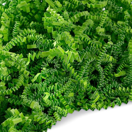 FRILLZ Crinkle Cut Paper Shred Filler for Baskets, Gifts, Packing and Protecting your Birthday, Weddings, Anniversary, Easter, and other gifts (2 pound, Lime Green)