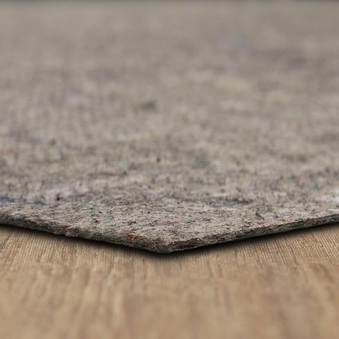 Mohawk Home Waterproof 2' x 4' Pet Friendly Non Slip Grip Rug Pad Spill Proof Reversible Felt Cushion + Rubber Gripper – Safe for All Floors