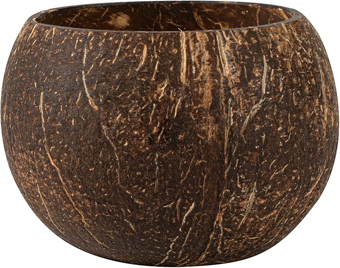 Restaurantware-Coco Casa 3.9 x 2.8 Inch Coconut Shell Candle, 1 Hand Poured Coconut Bowl Candle - Spring Hydrangea Fragrance, Double Wax Blend, Soy Wax Scented, Wooden Wick