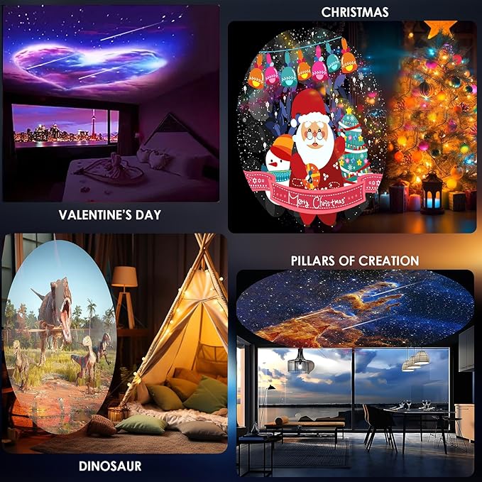 Star Projector,Galaxy Projector for Bedroom,Planetarium Space Ceiling Starry Sky Night Light with 13 Galaxy Discs,Meteor & Lighting Effects,Sky Light for Kids Adults Party Home Decor,Christmas Gift
