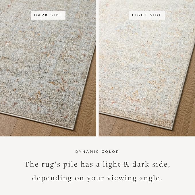 Loloi Monroe Collection MON-05 Sand/Sunrise 2'-6" x 4'-0" Accent Rug