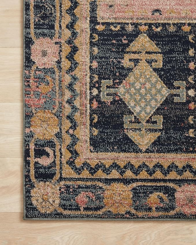 Loloi Jocelyn Collection JOC-06 Rose/Rose 2'-3" x 7'-6" .38" Thick Runner Rug
