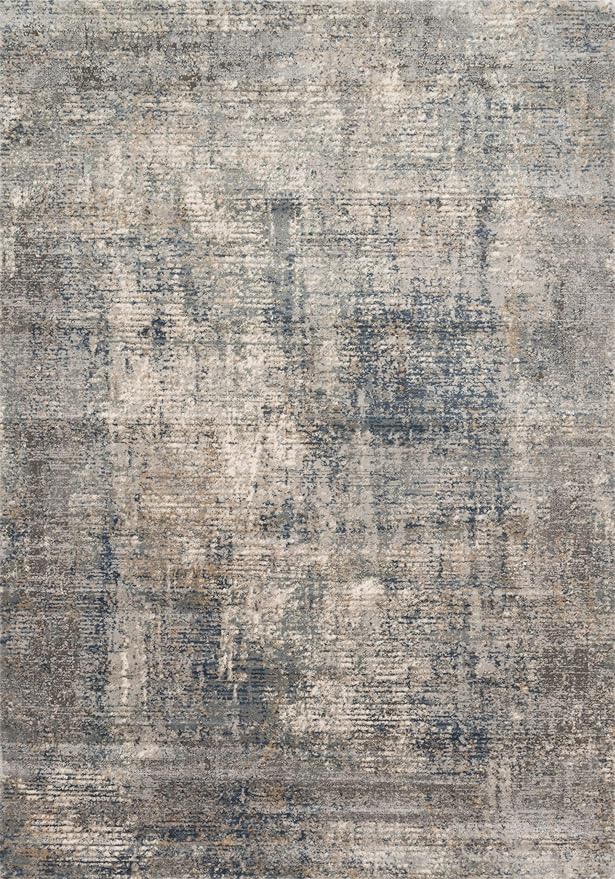Loloi Teagan Collection TEA-05 Denim/Slate 2'-8" x 13' Runner Rug, Large, Soft Neutral Rug, High-Traffic for Living Room, Bedroom, Home Office, Dining Area