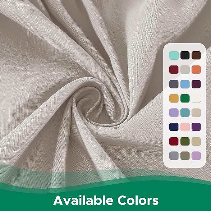 Biscaynebay Wrap Around Bed Skirts for King & Cal King Beds Short Drop of 12", Camel Grey Adjustable Elastic Dust Ruffles Easy Fit Wrinkle Resistant Silky Luxurious Fabric Machine Washable