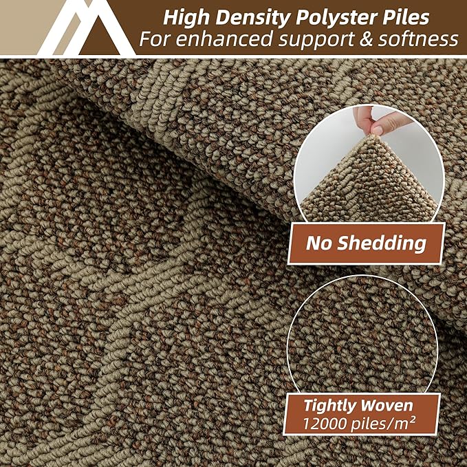 COSY HOMEER Kitchen Rug Non Slip Washable 24"x48", Absorbent Kitchen Mats for Floor, Runner Rugs for Kitchen Floor, 100% Polypropylene Kitchen Sink Rug (Beige)