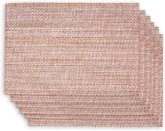 Urban Villa Placemats Fall 100% Cotton Fused Placemats 14''x 20'' Over Sized Set of 6 Placemats Every Day Use Heavier QualityPlacemats