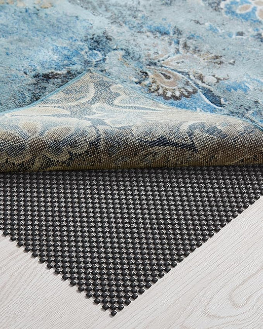 Veken 6x9 Ft Rug Pad Gripper for Hardwood Floors, Non Slip Black Rug Pads for Area Rugs, Thick Rug Grippers for Tile Floors, Under Carpet Anti Skid Mat, Keep Your Rugs Safe and in Place
