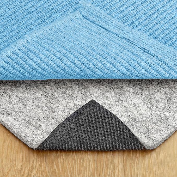 RUGPADUSA - Dual Surface - 2'x3' - 1/4" Thick - Felt + Rubber - Non-Slip Backing Rug Pad - Safe for All Floors
