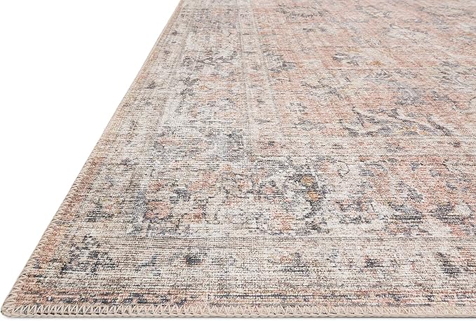 Loloi Skye Collection SKY-01 Blush/Grey 2'-6" x 10'-0" Runner Rug