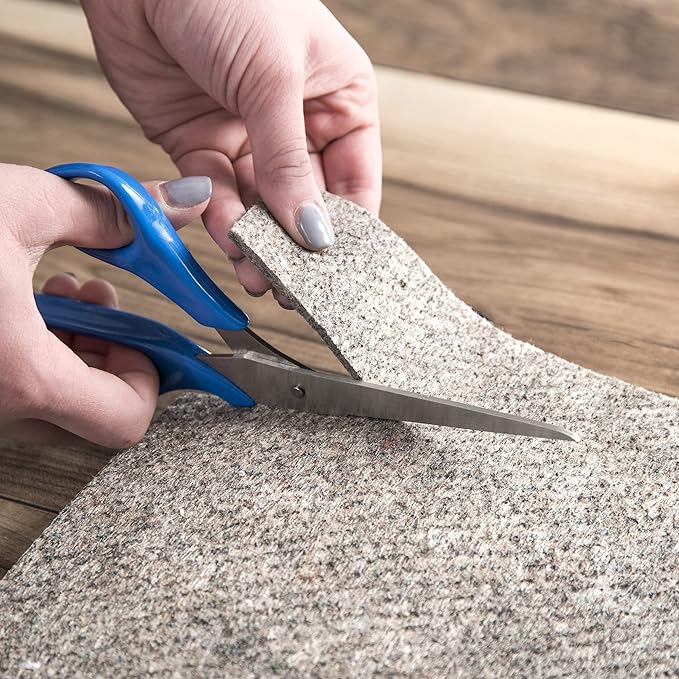 nuLOOM Oval 8' x 10' Premium Eco-Friendly Felt Rug Pad, 1/8 " Thick Low Profile, Non-Slip Backing, Customizable Size, Hardwood, Carpet, Tile, Vinyl, Linoleum, Made in USA, 100% Recycled Materials