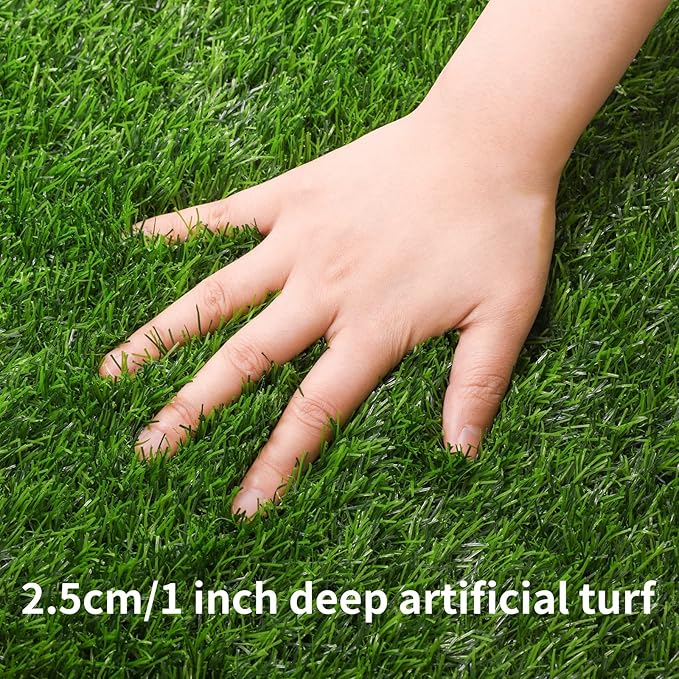 Aneco Artificial Grass Table Runners Carpet Roll Synthetic Grass Table Runner 12 x 36 Inch Grass Tabletop Decoration for Spring Fall Summer Holiday, Baby Shower, Wedding, Birthday, Banquet