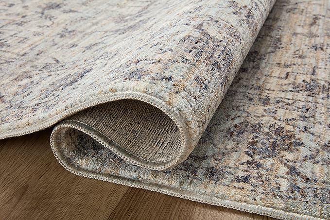 Loloi II Sorrento Collection SOR-01 Mist/Charcoal 2'-0" x 3'-0" Accent Rug
