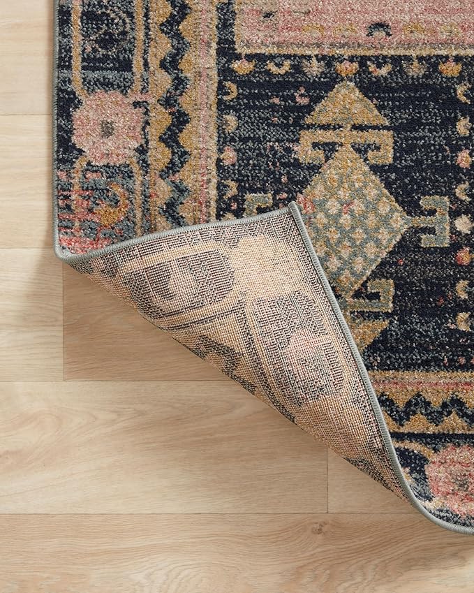 Loloi Jocelyn Collection JOC-06 Rose/Rose 2'-3" x 7'-6" .38" Thick Runner Rug