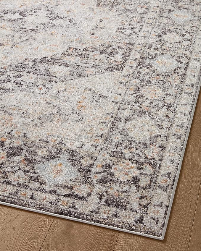Loloi Monroe Collection MON-01 Charcoal/Multi 2'-6" x 5'-9" Accent Rug