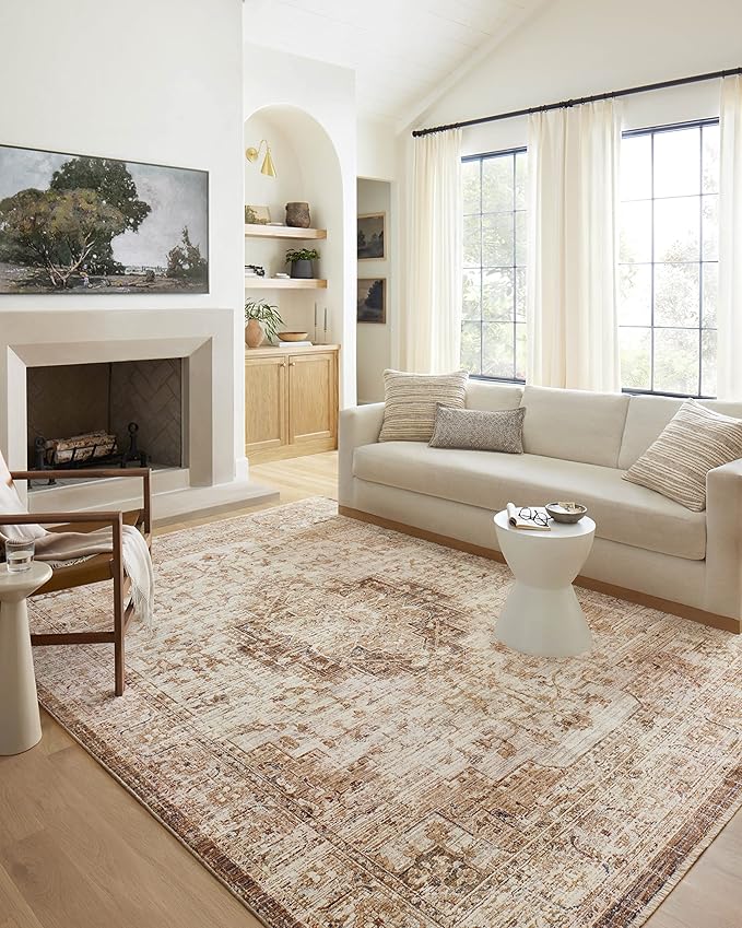 Loloi Sorrento Collection SOR-03 Mocha/Multi 3'-11" x 5'-7" Accent Rug