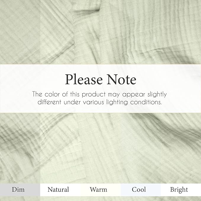 Salt Earth 100% Cotton Muslin Throw Blanket, 80"X90" Queen 4 Layered Gauze Blanket Throw for Couch, Bed, Living Room, Home, Light Christmas Blankets and Throws for Christmas Gifts (Sea Foam)