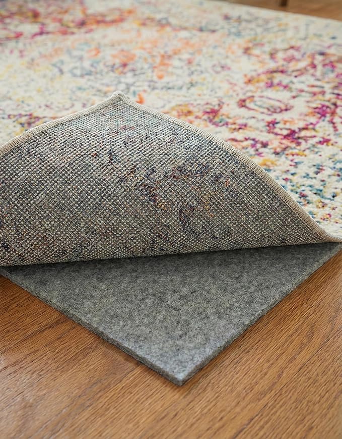 Rugs.com - 3' x 5' Everyday Performance Rug Pad 1/4" Thick Felt & Non-Slip Backing Perfect for Any Flooring Surface