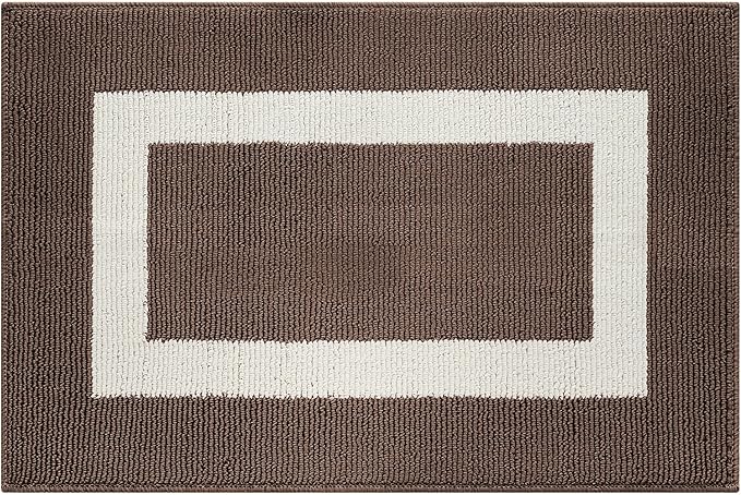 GRANNY SAYS Front Door Mat Outside Entrance, Door Mats for Entryway, Welcome Matt Non-Slip, Large Front Porch Mat Low Profile Resist Dirt, 48"x32", Dark Brown