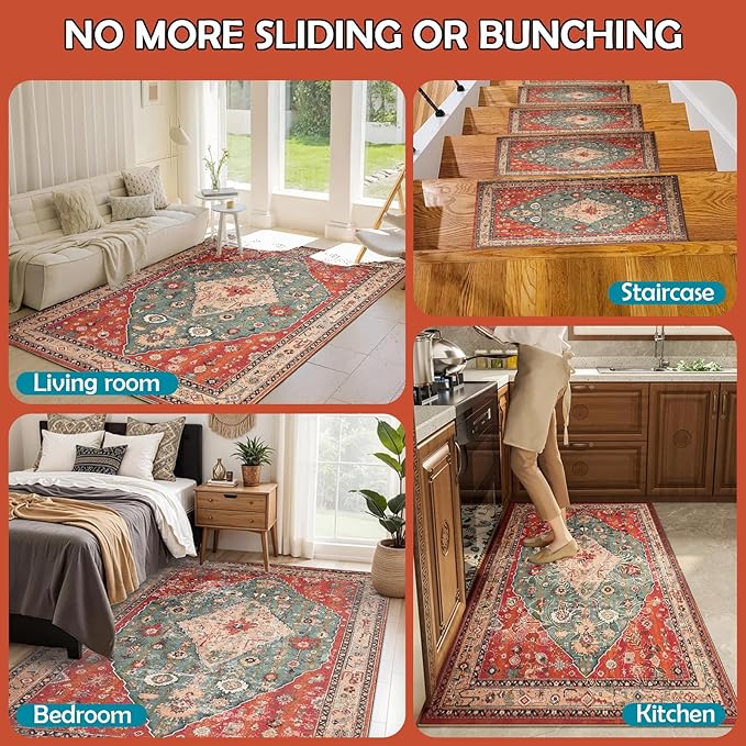 Waterproof Rug Pad, Thick 2x10 Ft Under Area Rug Carpet Pad, Non Slip Rug Pads for All Floors and Hardwood Floors Finishes, Keep Carpets in Place Soft and Prevent Rug from Wrinkling or Buckling