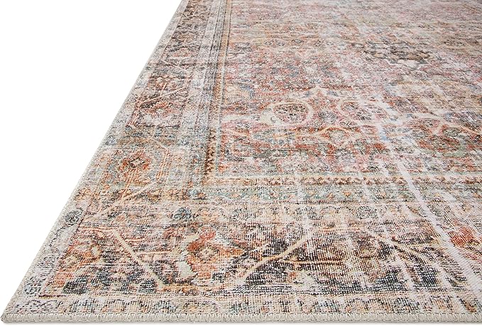 Loloi Adrian Collection ADR-05 Sunset/Charcoal 2'-6" x 9'-6", .19" Thick Runner Rug