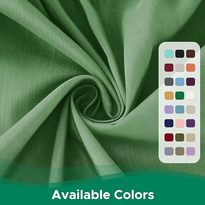 Biscaynebay Wrap Around Bed Skirts for King & Cal King Beds Short Drop of 12", Sage Adjustable Elastic Dust Ruffles Easy Fit Wrinkle Resistant Silky Luxurious Fabric Machine Washable
