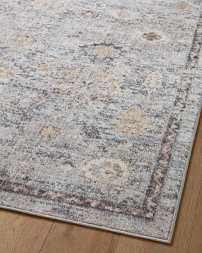 Loloi Monroe Collection MON-04 Sky/Gold 2'-6" x 4'-0" Accent Rug