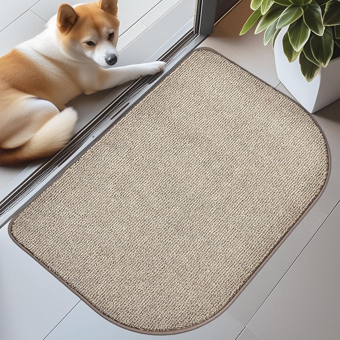 Washable Kitchen Rug 24" x 35.5" / 60cm x 90cm, Non Slip Kitchen Mat for Floor, Absorbent Indoor Throw Rug for Laundry, Bathroom, Bedroom, Door