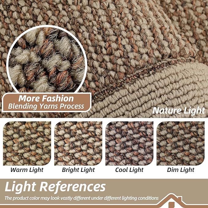 BEQHAUSE Indoor Door Mat 36" x 60", Dirt Trapper Door Mats Non-Slip Entryway Rugs Washable, Resist Dirt Absorbent Welcome Mat, Low Profile Floor Mats for Front Back Door and Entryway, Taupe