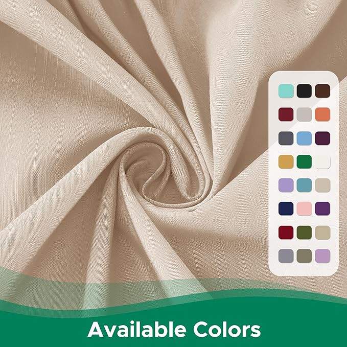 Biscaynebay Wrap Around Bed Skirts with Adjustable Belts for King & Cal King Beds 15" Drop, Sand Elastic Dust Ruffles Easy Fit Wrinkle Resistant Silky Fabric Machine Washable