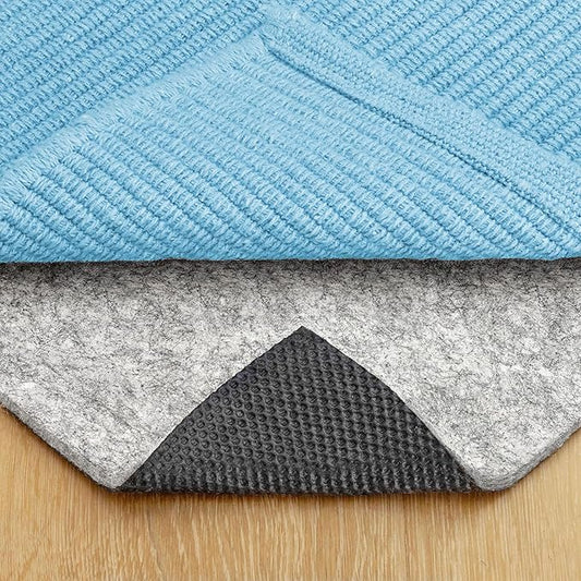 RUGPADUSA - Dual Surface - 5'3" x 7'6" - 1/4" Thick - Felt + Rubber - Non-Slip Backing Rug Pad - Safe for All Floors