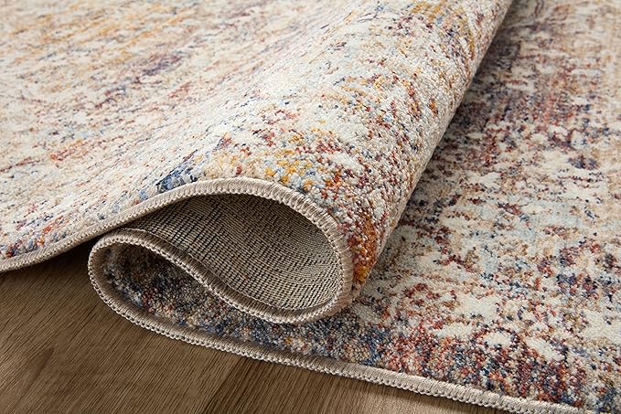 Loloi Sorrento Collection SOR-04 Natural/Multi 3'-11" x 5'-7" Accent Rug