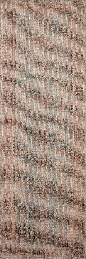 Loloi Angela Rose Aubrey Collection AUB-04 Blue/Terracotta 2'-0" x 5'-0", .19" Pile Height, Accent Rug