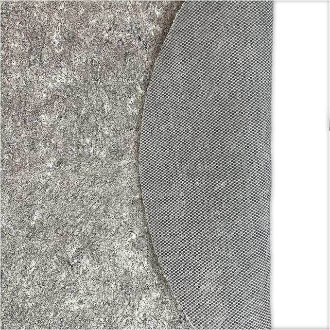 KOECKRITZ 5' x 5' Square Non-Slip Rug Pad Gripper - 1/4″ Thick Felt & Rubber Duo-Lock - Safe for All Floors & Hardwoods - Protects Floors, Keeps Rugs Flat