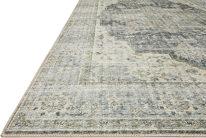Loloi II Skye Collection SKY-12 Charcoal/Dove 3'-6" x 5'-6" Accent Rug