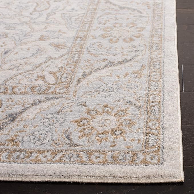 SAFAVIEH Isabella Collection Runner Rug - 2'2" x 7', Cream & Beige, Oriental Design, Non-Shedding & Easy Care, Ideal for High Traffic Areas in Living Room, Bedroom (ISA912A)