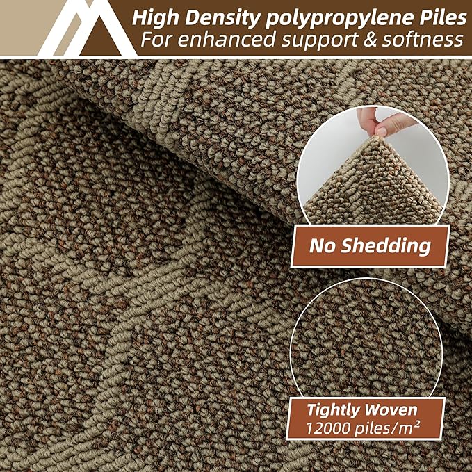COSY HOMEER Kitchen Rug Non Slip Washable 20"x32", Absorbent Kitchen Mats for Floor, Runner Rugs for Kitchen Floor, 100% Polypropylene Kitchen Sink Rug (Beige)