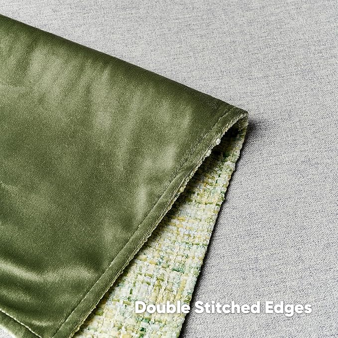 FUTEI Light Green Decorative Throw Pillow Covers 16x16 Inch Set of 2,Soft Chenille Tweed Textured Cushion Case,Modern Home Decor for Couch Bed Living Room