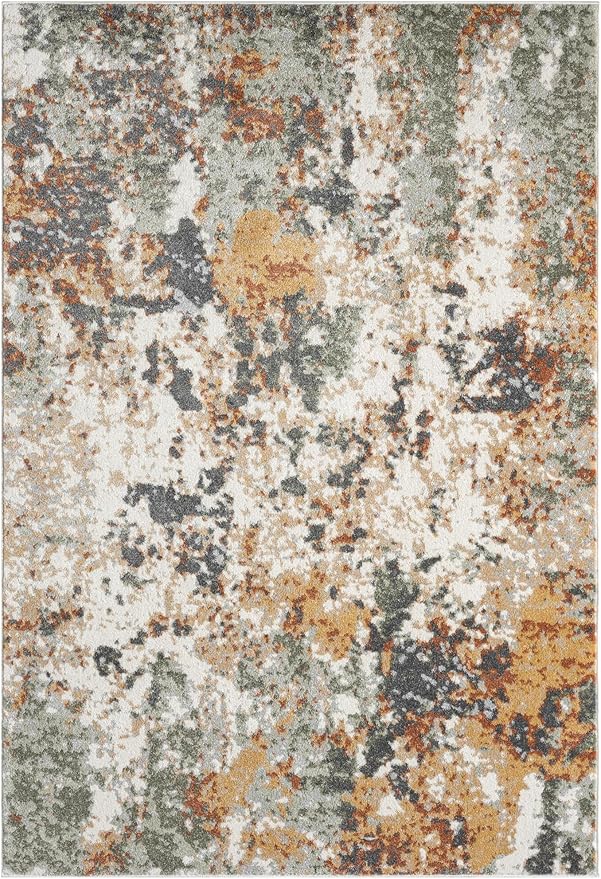 Keen Home Design Area Rugs - 3x5 Non-Shedding, Abstract Rugs for Kitchen, Living Room, Bedroom, Dining Room, Entryway - Size: 3' x 5', Multi